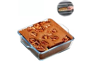 INQUIRLLY Molde de cristal, 0,5 l, mini cazuela de 15 cm x 13 cm, mini cazuela pequeña, apta para microondas, apta para horno (1 pieza)