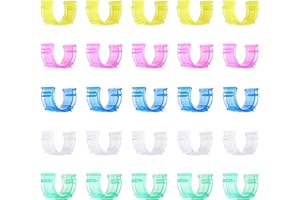 Tokaneit Morsetti per Bobine di Filo,Porta Spolette Cucito,Porta Rocchetti di Filo,Colorati Porta Filo da Cucito Clip,Porte-Bobine en Plastique,Porta Rocchetti di Filo,Morsetti Porta Bobina 25 Pezzi