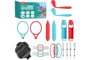 EXSIVEMY 14 in 1 Switch Spiel Sport Zubehör Bündel für Nintendo Switch Sports, NS Switch Sports Spiel Zubehör Set (14)