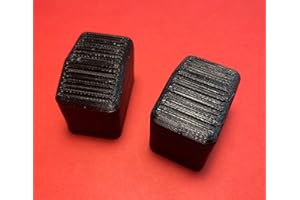 GENERISCH 2x Passend für Hailo Zarges Fuss 30x20mm Aussenfuss Leiterschuh Leiterfuss, Schwarz