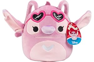 Squishmallows Angel Original 20,3 cm – Lilo & Stitch – Peluche officielle Jazwares – Jouet en peluche doux et spongieux Disney – Ajoutez à votre équipe – Cadeau pour enfants, filles et garçons
