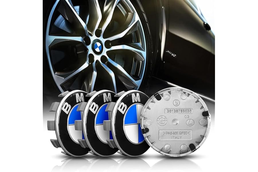 4pcs Wheel Centre Caps for BMW 68mm, Replacement Wheel Caps - Wheel Center Covers