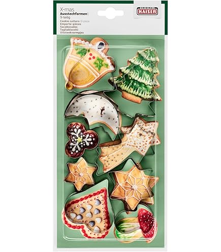 Kaiser Cookie Cutter duim hoog, uitsteekvorm voor koekjes, 6 Kaiser Cookie Cutter duim hoog, uitsteekvorm voor koekjes, 6