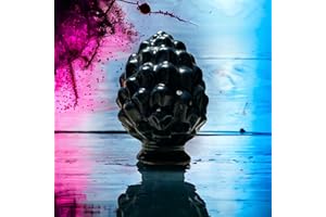 GMM Pigna Siciliana, Pigna Artistica, Classica, Moderna, Decorativa, Ornamentale, Pigna Soprammobile Design Siciliano, Oggetto Tipico, Bomboniera 10CM H Diversi Colori (Ceramica Blu)