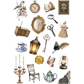 Bimotif Karışık vintage fig&uuml;rler 200 adet sticker seti (10 sayfa) Tek Ebat