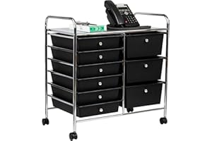 Mind Reader Rollwagen und Schubladen 3TROLL6 schwarz
