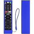 NC Protective Silicone Remote Case for Sony RMT-TX102U RMF-TX200U RMT-TX200U RMF-TX300U Smart Android TV Voice Remote Controller (Blue)