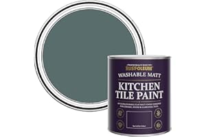 Rust-Oleum Green water resistant Kitchen Tile Paint in Matt Finish - Deep Sea 750ml
