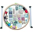 Qroof Aari Work Stand 16 inch, Maggam Work Materials Combo Kit Beginner’s Pack Set