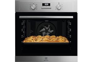Electrolux Serie 300 Forno Multifunzione, Capacità 72 L, EOH3H04X, Classe A+, Pulizia AquaClean, Cottura Uniforme, Funzione Pizza, Doppio grill ventilato, 590x560x550 mm, Inox antimpronta.