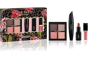 Ted Baker The Full Flourish Gift, 4x Eyeshadows, Mascara, Lipstick & Lip Gloss, Luxury Makeup Gift Set for Her, Delightful Cosmetic Gift Set for Women