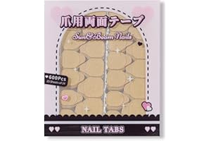 Sun&Beam Nails - Doppelseitige Nagelkleber Pads für Kunstnägel, Selbstklebende Klebepads - Wasserdicht, Umweltfreundlich, Extra Stark Haftung - Nail Tabs - 25 Blatt (Standardgröße 600 Stück)