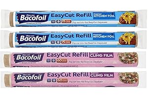 Bacofoil EasyCut Foil Refill set (2-Pack) and Bacofoil Easycut Clingfilm Refill set (2-Pack) - Laean