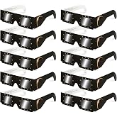 QIWEI Solar Eclipse Glasses ISO 12312-2 Approved Cardboard Pack 10