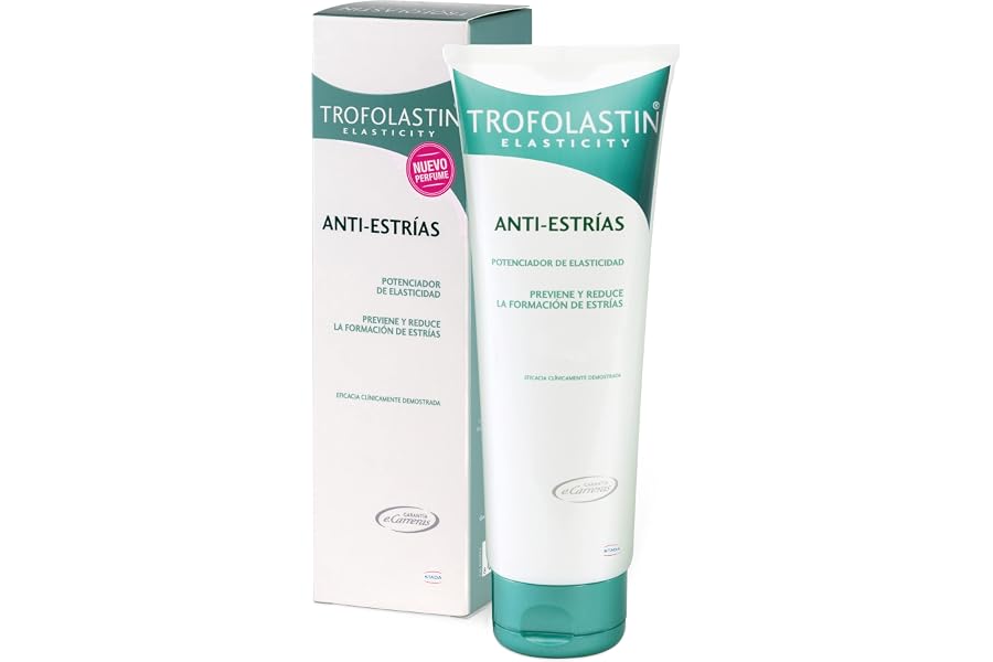 Trofolastin, Crema Antiestrías Reafirmante, Hidratación y Prevención de Estrías, Con Centella Asiática, Piel Flexible y Elást