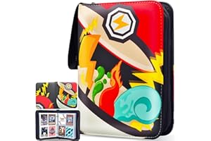 COZVIAO Album per Carte, Raccoglitore per Carte, 60 Pagine 480 Carte Capacità Libro Porta per Carte, Bellissimi Regali per Bambini