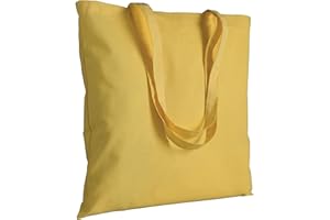 EMPORIO ROSA DEI VENTI Shopper in cotone in cotone 135 g/m manici lunghi, manici lunghi 17 colori (giallo)