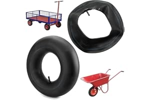 GVIVEJ Schlauch Reifen, 2 Stück 4.80/4.00-8 Schubkarren Schlauch, Inner Tubes for Wheelbarrows, Ersatz des Innenrohrs, für Sackkarren und E Scooter