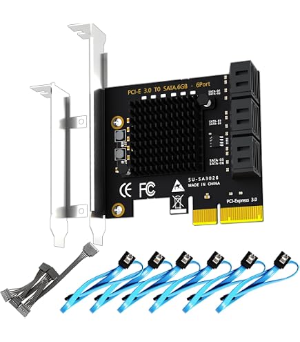 Carte SAS 9207-8i LSI - 8 Ports Internes PCI-E 3.0 Pour Disques SAS/SATA 6Gb/s