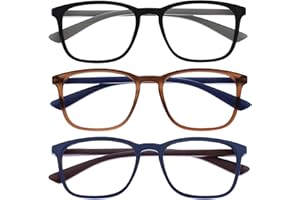 OPULIZE Max okulary do czytania - klasyczna duża prostokątna oprawka - mężczyźni kobiety unisex - R78