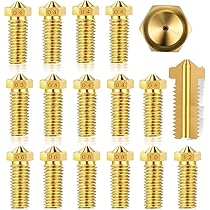 ECSiNG 3D-Drucker Düsen Set 6-teilig - Hochfluss Volcano Düsen M6 Gewinde