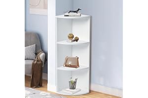 FetiNes Libreria angolare a 3 scomparti, per ufficio, a cubi, per soggiorno, camera da letto, ufficio, cameretta dei bambini, colore: bianco