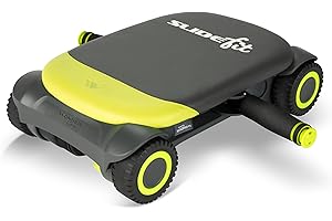 Wonder Core Slide Fit: Ab Roller - Macchina per esercizi - Allenamento a casa - Giochi di fitness - Rullo per addominali per palestra a casa - App per allenamento personale - Home Skateboard Workout