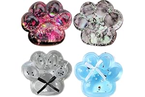 KVGBNT Fidget Toys, Sensorik Spielzeug, 4 Stück Katzenpfoten Sensorik Spielzeug 2,36 Zoll x 2,36 Zoll Sternenhimmel Katzenpfoten Stressabbau Stress Spielzeug(4 Stück Katzenpfoten Spielzeug)