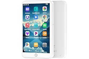FANVACE Reproductor MP3 de 96 GB con Bluetooth y WiFi, Android 13 MP3 MP4 Player con Pantalla táctil de 4 Pulgadas y Altavoz, 3 GB de RAM y 32 GB de ROM, Spotify Music Player con Audible