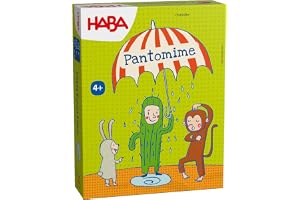HABA Barnpantomimespel – enkla termer med kort för självmärkning, liten och kompakt, perfekt för resor, för barn från 5 år – 2012190001