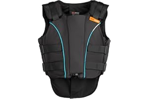 Airowear - Outlyne - Kids Padded Body Protector - Black - Unrestricted Movement & Comfort - Flexible - Horse Riding Body Protector - Protective Equestrian Gear