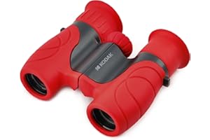 KODAK Fernglas für Kinder BCS100 – Kompakte Binokulare Ferngläser für Kinder, mit weichem Gummi, ergonomisch, mit Trageriemen und Transporttasche, 8-facher Zoom – Rot