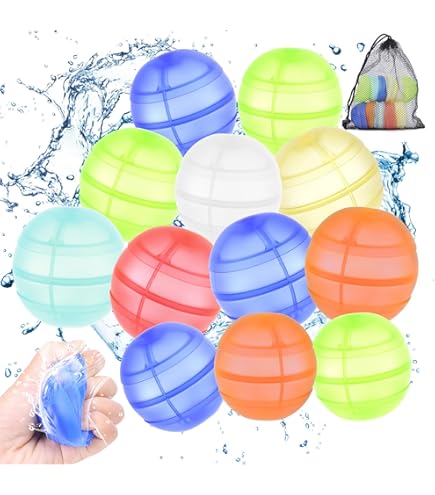 18 Stück Wiederverwendbare Wasserbomben - Schnellbefüllung Für Pool & Strand