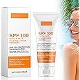 Sunscreen SPF 100 | Sunscreen For Body & Face, Face Sun Lotion Cream with SPF100, Ultra Light UV Protetion Cream, Refreshing And Non Greasy, 50g (1 PCS)