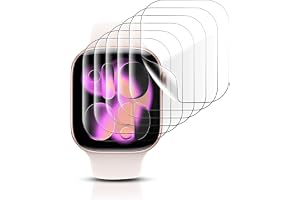 Yaekea 6-pack skärmskydd kompatibla med Apple Watch Series 11/10, 42 mm, ultratunn, självläkande TPU-film, för iWatch S11/10