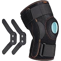 Thx4COPPER Ortesi per ginocchio con guida – Patella aperta regolabile cinghie e stabilizzatori laterali Supporto a compressione Ginocchiera dolori al ginocchio, ACL, MCL, artrite -S