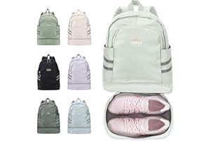 SZSYCN Mochila de gimnasia con compartimento para zapatos y bolsillo húmedo, mochila de viaje portátil para mujeres, gran mochila plegable de viaje impermeable, mochila casual impermeable, mochila deportiva