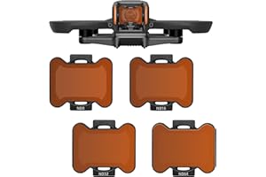 WUISOLQP Avata Lot de 4 filtres ND ND8, ND16, ND32, ND64, compatibles avec drone DJI Avata 2, filtres de qualité supérieure pour une meilleure prise de vue vidéo
