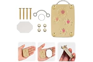 LUMOOM Mikro Blumenpresse, Metall Blumenpresse, Pflanzenpresse, Kreative Miniatur-Pflanzenpresse, Blume Werkzeug, Blumenpflanzen Erhaltungs Set (B)