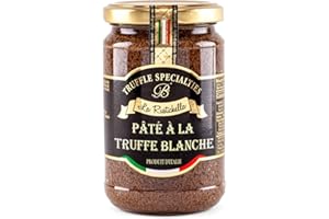 La Rustichella - Pâté de truffes blanches 280 g , Vegan , Sans gluten , Sans cholestérol - Délice italien