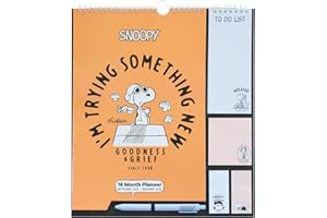 Grupo Erik: Calendario Famiglia 2025 Snoopy | Calendario 2025 da muro con 4 colonne, 30x34cm, da Settembre 2024 a Dicembre 2025 con to do list, stickers e penna inclusa