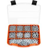 Netzerkoz 761 adet 11 &Ccedil;eşit Somun ve Pul Seti (M3,M4,M5,M6,M8), Galvanizli Altıgen Somun ve Pul - DIN 934