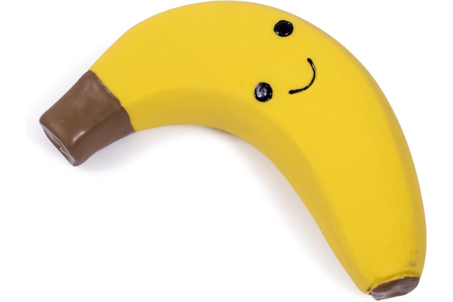 Petface Latex Banana Soft Chew Dog Toy, Small