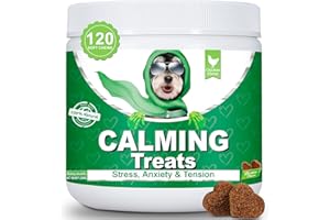 Bailey & buddies Calming Dog Treats - 100% Natural Soft Chews Reduce Stress, Fear, Barking, Aggression. Soothes Anxiety for All Breeds & Adult Ages for Small, Medium & Large Dogs