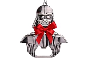 WOO LANDO Darth Vader Otwieracz do butelek jako breloczek do kluczy, czarny, błyszczący, solidne wykonanie, 55 x 60 mm, do domowego barku i na podróż, zabawny prezent dla fanów Star Wars
