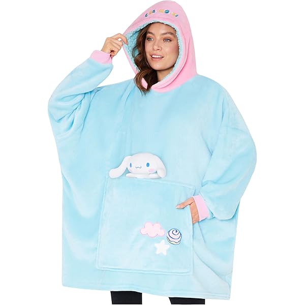 HELLO KITTY SANRIO License Très joli sweat-shirt à capuche gris avec
