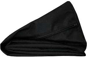 POKAR Bezüge für Palettenkissen Wasserabweisend Palettenauflagen Palettenmöbel Palettensofa 2er Set: Sitzkissen 120x80 + Rückenlehne 120x40, Schwarz