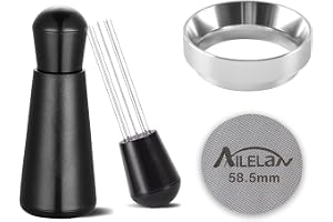 58 mm doseringstratt med puckskärm och kaffefördelare nål | Magnetisk kaffedoseringstratt 58 mm filterhållare tratt kaffetill
