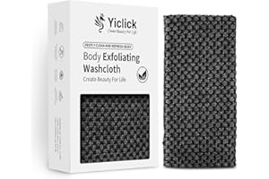 Yiclick Asciugamano Esfoliante, Spugna Doccia Esfoliante, Guanto Scrub Corpo, Spugna Naturale Doccia, Peeling Corpo, Guanto Esfoliante corpo, luffa Guanti Esfolianti Coreani,Spazzola Corpo,