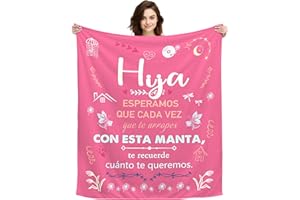 ACAROMAY Regalos Originales para Hijas Navidad, Regalos para Hija Mujer Decoración Mantas Regalos de Cumpleaños Regalo de Graduación Manta Personalizada 150x130CM (Hija-a)